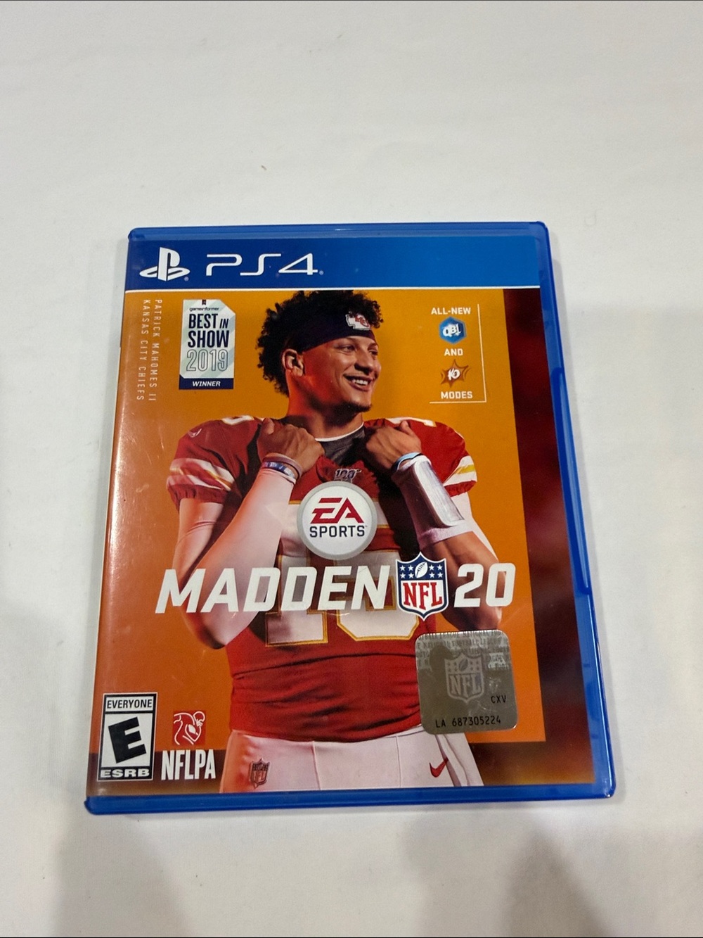 NFL Madden 20 PS4 Game - Blue & Red & Gold